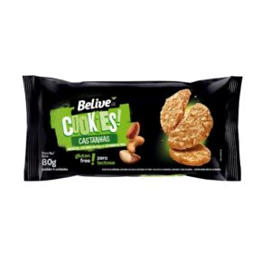 Cookies Sabor Castanhas Belive 80g