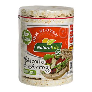 Biscoito de Arroz Integral (Grande) Natural Life 80g